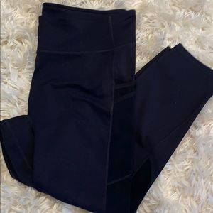 Fabletics motion 365 black high rise capri, sz XL